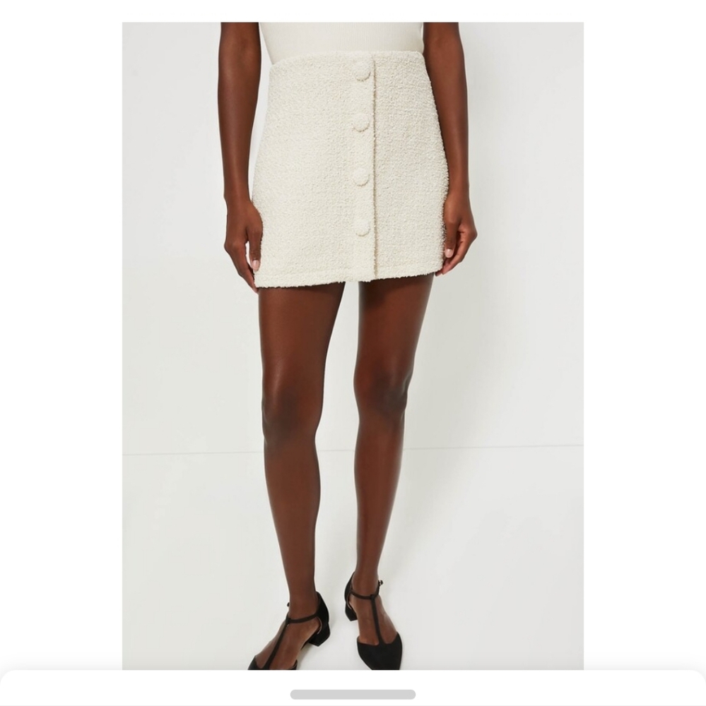 Tuckernuck Cream Pencil Skirt